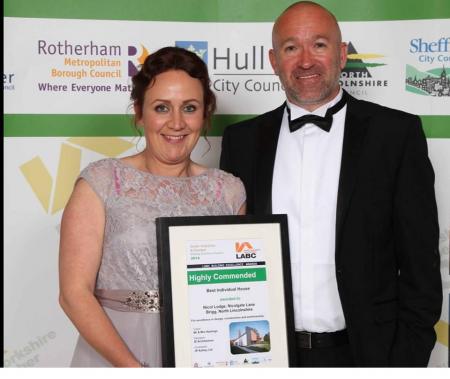 JP Ashley win an Award at the South Yorkshire & Humber LABC Building Excellence Awards in 2014
