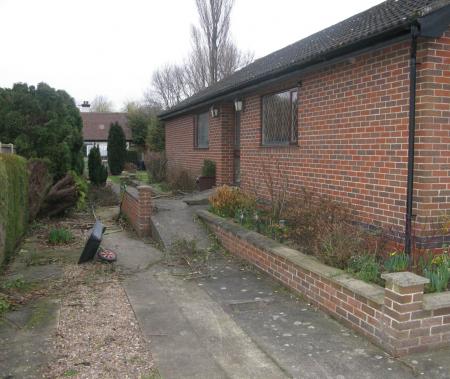side elevation of original bungalow